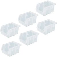 トラスコ中山 TRUSCO 【まとめ買い】VN型コンテナ 0.6L 半透明 160個 VN-1N-TM-160P 1セット(160個)（直送品）