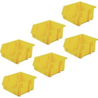 トラスコ中山 TRUSCO 【まとめ買い】VN型コンテナ 0.6L イエロー 160個 VN-1N-Y-160P 1セット(160個)（直送品）