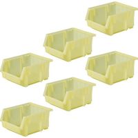 TRUSCO 【まとめ買い】VN型コンテナ 1.8L クリアイエロー 160個 VN-2N-CY-160P 1セット(160個)（直送品）