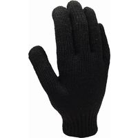 カヴァーワーク 杢カラー7Gシノ軍手 シリコンすべり止め 黒 フリーサイズ 5双 3セット FT-374101-BK-F-3SET 1組（直送品）