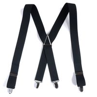 カヴァーワーク 【日本製】X型サスペンダー40mm幅 ブラック M FT-1075-BK-M 1セット(5本)（直送品）