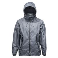 カヴァーワーク テフロン撥水レインウェア 千鳥ブラック 3L CR-8000-BK-3L 1枚（直送品）