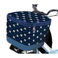 川住製作所 KーNM5 2段式 前カゴカバー ネイビーマーガレット柄 1枚（直送品）