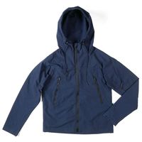 カヴァーワーク シアサッカーストレッチパーカー ネイビー L V-12002-NV-L 1枚（直送品）