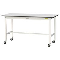 軽量作業台/耐荷重128kg キャスター付きH828mm RoHS2指令対応塩ビシート天板 ワークテーブル150シリーズ SURCー1560（直送品）