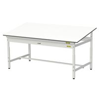 軽量作業台/耐荷重150kg 傾斜天板タイプH652~952mm 低圧メラミン天板 ワークテーブル150シリーズ SUPAKー1890ーWW（直送品）