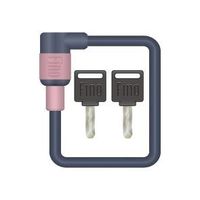 Fino バッテリーロック LMー03 キー式 ピンク LM-03ピンク 1個（直送品）