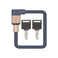 Fino バッテリーロック LMー03 キー式 ベージュ LM-03ベージュ 1個（直送品）