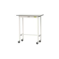 軽量作業台/耐荷重128kg キャスター付きH1035mm 低圧メラミン天板 ワークテーブル150シリーズ SUPHCー945ーWW 1台（直送品）
