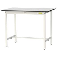 軽量作業台/耐荷重150kg 固定式H950mm RoHS2指令対応塩ビシート天板 ワークテーブル150シリーズ SURHー1275ーGYW（直送品）