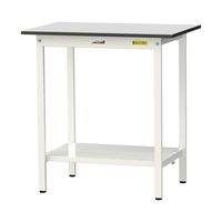 軽量作業台/耐荷重150kg 固定式H950mm 全面棚付き RoHS2指令対応塩ビシート天板 ワークテーブル150シリーズ SURHー96（直送品）