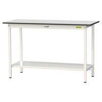 軽量作業台/耐荷重150kg 固定式H950mm 全面棚付き RoHS2指令対応塩ビシート天板 ワークテーブル150シリーズ SURHー15（直送品）