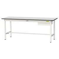 軽量作業台/耐荷重150kg 固定式H740mm 引き出し付き RoHS2指令対応塩ビシート天板 ワークテーブル150シリーズ SURー18（直送品）
