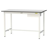 軽量作業台/耐荷重150kg 固定式H950mm 引き出し付き RoHS2指令対応塩ビシート天板 ワークテーブル150シリーズ SURHー1（直送品）