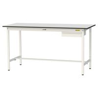 軽量作業台/耐荷重150kg 固定式H950mm 引き出し付き RoHS2指令対応塩ビシート天板 ワークテーブル150シリーズ SURHー1（直送品）