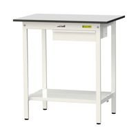 軽量作業台/耐荷重150kg 固定式H950mm 引き出し+全面棚付き RoHS2指令対応塩ビシート天板 ワークテーブル150シリーズ SU（直送品）