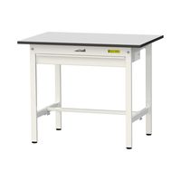 軽量作業台/耐荷重150kg 固定式H740mm ワイド引き出し付き RoHS2指令対応塩ビシート天板 ワークテーブル150シリーズ SUR（直送品）