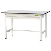 軽量作業台/耐荷重150kg 固定式H740mm ワイド引き出し付き RoHS2指令対応塩ビシート天板 ワークテーブル150シリーズ SUR（直送品）