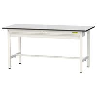 軽量作業台/耐荷重150kg 固定式H740mm ワイド引き出し付き RoHS2指令対応塩ビシート天板 ワークテーブル150シリーズ SUR（直送品）