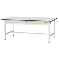 軽量作業台/耐荷重150kg 固定式H740mm ワイド引き出し付き RoHS2指令対応塩ビシート天板 ワークテーブル150シリーズ SUR（直送品）