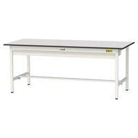 軽量作業台/耐荷重150kg 固定式H740mm ワイド引き出し付き RoHS2指令対応塩ビシート天板 ワークテーブル150シリーズ SUR（直送品）
