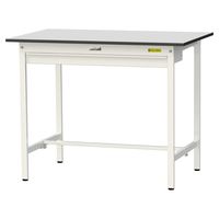 軽量作業台/耐荷重150kg 固定式H950mm ワイド引き出し付き RoHS2指令対応塩ビシート天板 ワークテーブル150シリーズ SUR（直送品）