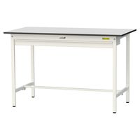 軽量作業台/耐荷重150kg 固定式H950mm ワイド引き出し付き RoHS2指令対応塩ビシート天板 ワークテーブル150シリーズ SUR（直送品）