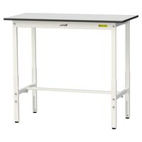 軽量作業台/耐荷重150kg 高さ調整H900~1200mm RoHS2指令対応塩ビシート天板 ワークテーブル150シリーズ SURAHー1（直送品）