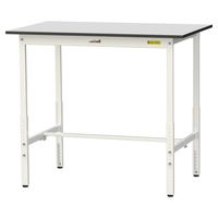 軽量作業台/耐荷重150kg 高さ調整H900~1200mm RoHS2指令対応塩ビシート天板 ワークテーブル150シリーズ SURAHー1（直送品）