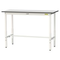 軽量作業台/耐荷重150kg 高さ調整H900~1200mm RoHS2指令対応塩ビシート天板 ワークテーブル150シリーズ SURAHー1（直送品）