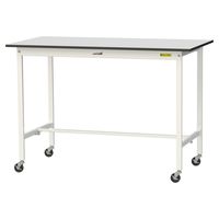 軽量作業台/耐荷重128kg キャスター付きH1038mm RoHS2指令対応塩ビシート天板 ワークテーブル150シリーズ SURHCー15（直送品）
