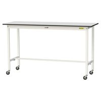 軽量作業台/耐荷重128kg キャスター付きH1038mm RoHS2指令対応塩ビシート天板 ワークテーブル150シリーズ SURHCー18（直送品）