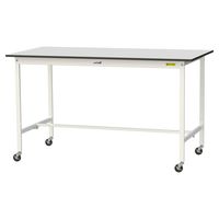 軽量作業台/耐荷重128kg キャスター付きH1038mm RoHS2指令対応塩ビシート天板 ワークテーブル150シリーズ SURHCー18（直送品）
