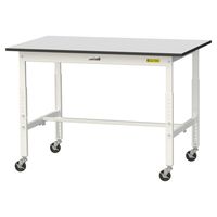 軽量作業台/耐荷重128kg 高さ調整 キャスター付きH688~988mm RoHS2指令対応塩ビシート天板 ワークテーブル150シリーズ（直送品）