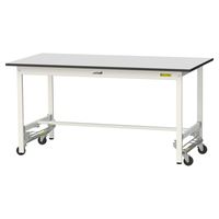 軽量作業台/耐荷重150kg ワンタッチキャスター付きH740mm RoHS2指令対応塩ビシート天板 ワークテーブル150シリーズ SURU（直送品）