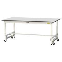 軽量作業台/耐荷重150kg ワンタッチキャスター付きH740mm RoHS2指令対応塩ビシート天板 ワークテーブル150シリーズ SURU（直送品）