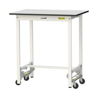 軽量作業台/耐荷重150kg ワンタッチキャスター付きH950mm RoHS2指令対応塩ビシート天板 ワークテーブル150シリーズ SURU（直送品）
