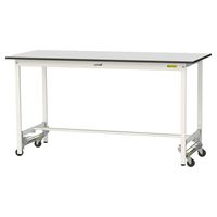 軽量作業台/耐荷重150kg ワンタッチキャスター付きH950mm RoHS2指令対応塩ビシート天板 ワークテーブル150シリーズ SURU（直送品）
