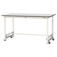 軽量作業台/耐荷重150kg ワンタッチキャスター付きH950mm RoHS2指令対応塩ビシート天板 ワークテーブル150シリーズ SURU（直送品）