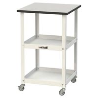 軽量作業用/天板付き150ワゴン 耐荷重50kg キャスター付きH738mm RoHS2指令対応塩ビシート天板 ワークテーブル150シリーズ（直送品）