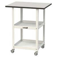 軽量作業用/天板付き150ワゴン 耐荷重50kg キャスター付きH738mm RoHS2指令対応塩ビシート天板 ワークテーブル150シリーズ（直送品）
