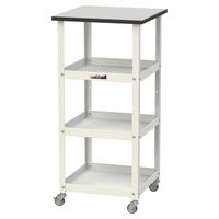 軽量作業用/天板付き150ワゴン 耐荷重50kg キャスター付きH950mm 棚板3段 RoHS2指令対応塩ビシート天板 ワークテーブル15（直送品）