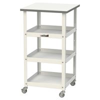 軽量作業用/天板付き150ワゴン 耐荷重50kg キャスター付きH825mm 棚板3段 低圧メラミン天板 ワークテーブル150シリーズ HT（直送品）