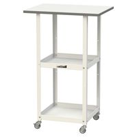 軽量作業用/天板付き150ワゴン 耐荷重50kg キャスター付きH950mm 棚板2段 低圧メラミン天板 ワークテーブル150シリーズ HT（直送品）