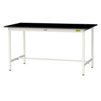 実験用作業台/耐荷重150kg 固定式H950mm 耐薬品ケミテクト天板 ワークテーブルLABシリーズ SLKHー1890ーBKW 1台（直送品）