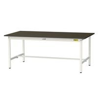 実験用作業台/耐荷重150kg 固定式H740mm 指紋レスメラミン天板 ワークテーブルLABシリーズ SLMー1890ーBRW 1台（直送品）