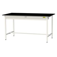 実験用作業台/耐荷重150kg 固定式H950mm ワイド引き出し付き 耐薬品ケミテクト天板 ワークテーブルLABシリーズ SLKHー189（直送品）