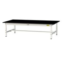 実験用作業台/耐荷重150kg 高さ調整低床用H400~575mm 耐薬品ケミテクト天板 ワークテーブルLABシリーズ SLKALー1890（直送品）