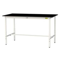 実験用作業台/耐荷重150kg 高さ調整H900~1200mm 耐薬品ケミテクト天板 ワークテーブルLABシリーズ SLKAHー1890ーB（直送品）