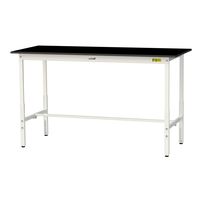 実験用作業台/耐荷重150kg 高さ調整H900~1200mm 耐薬品ケミテクト天板 ワークテーブルLABシリーズ SLKAHー1875ーB（直送品）